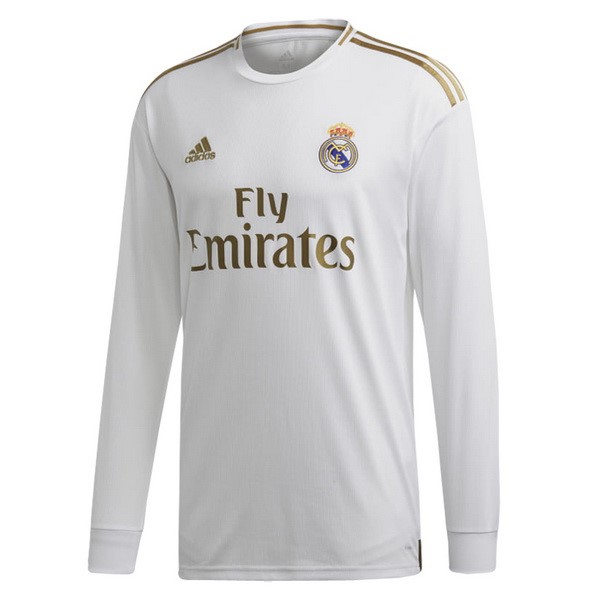 Camiseta Real Madrid Primera ML 2019-2020 Blanco